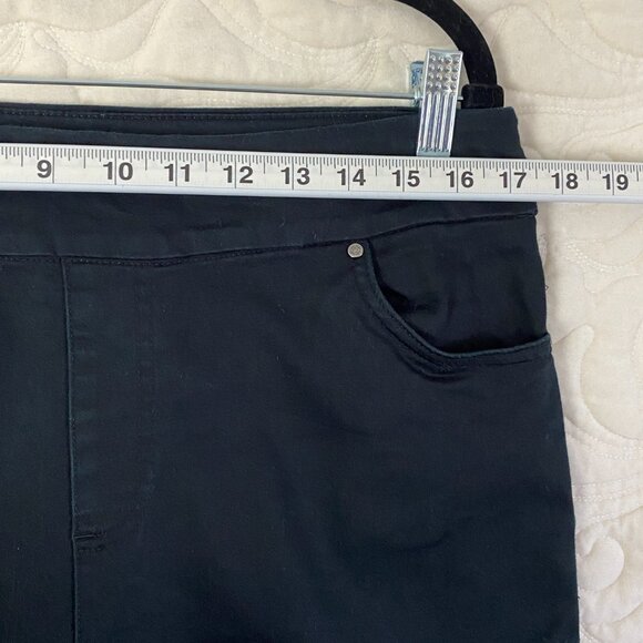 Up! Pull on Jeans Black Straight Leg High Rise Size 12 - Picture 8 of 11